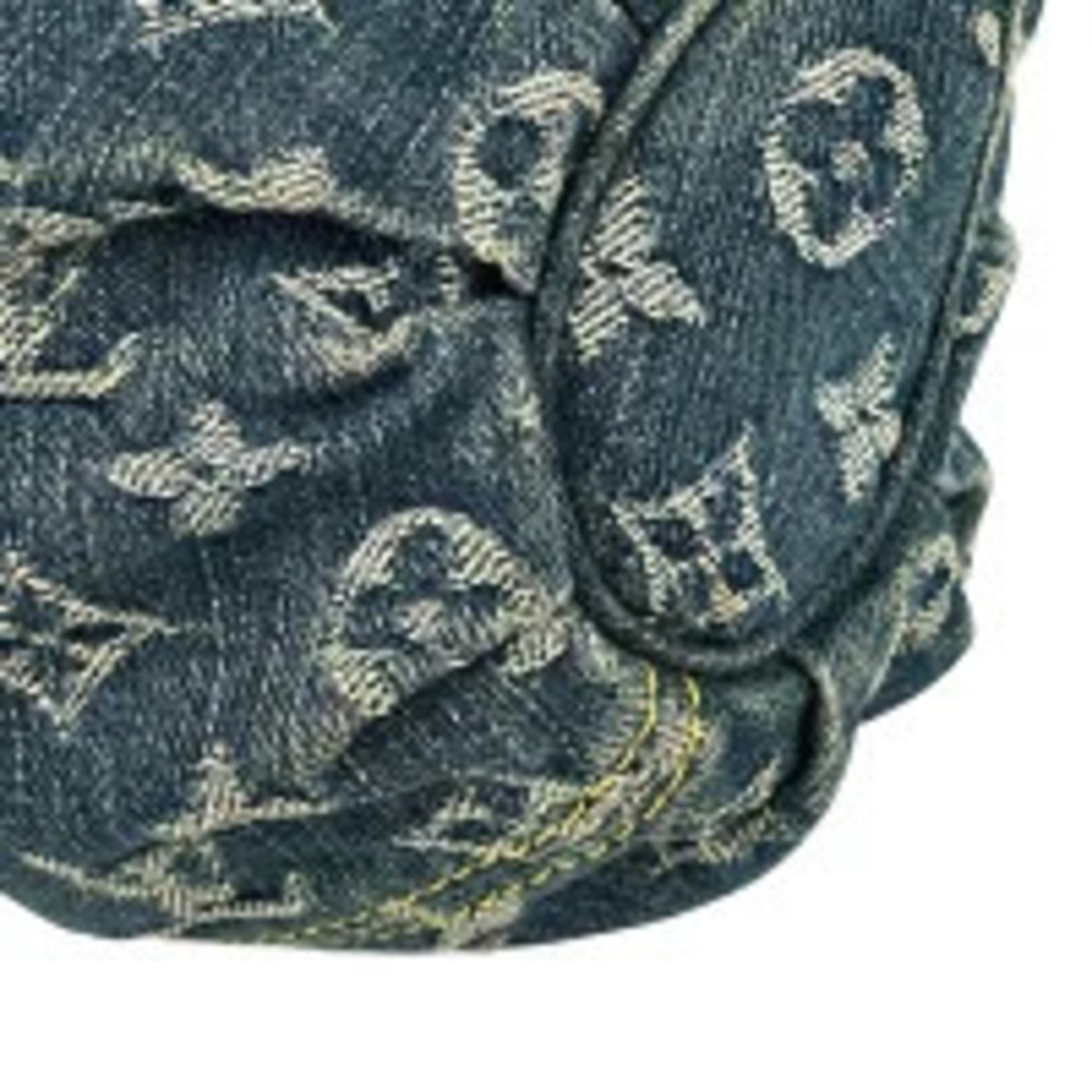Louis Vuitton Pleaty Handbag Monogram Denim Blue - Picture 3 of 7